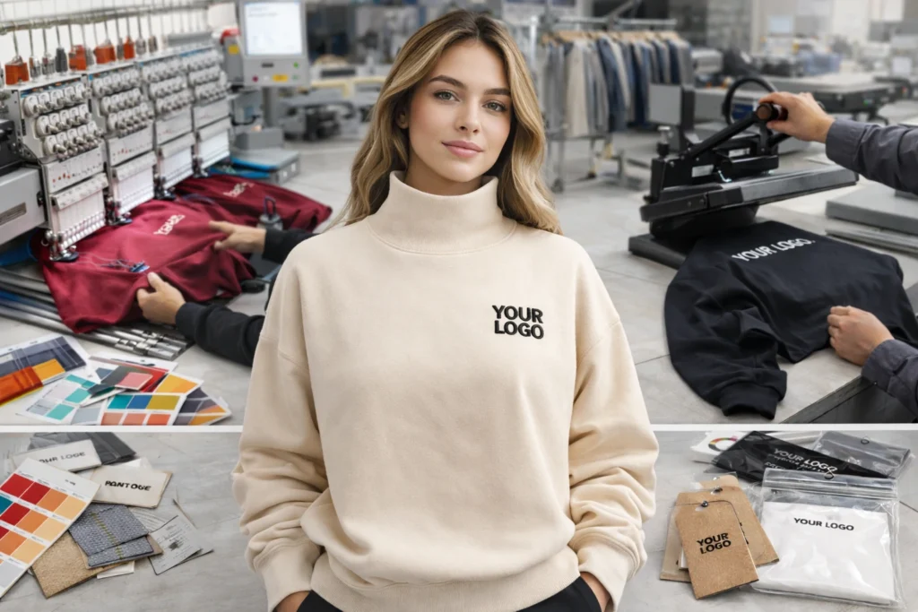 Mock Neck Sweatshirt Manufacturer