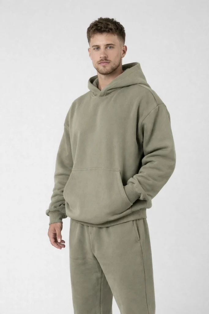Classic Olive Comfort Hoodie Set