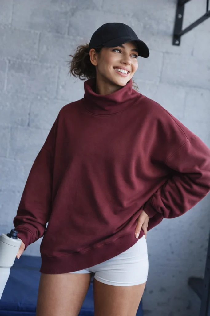Heavyweight Mock Neck Sweatshirt