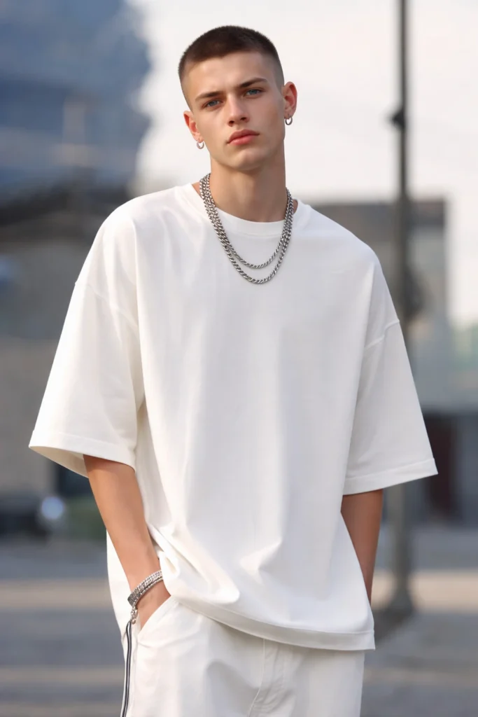 oversized casual t shirt relaxed fit cotton t shirt