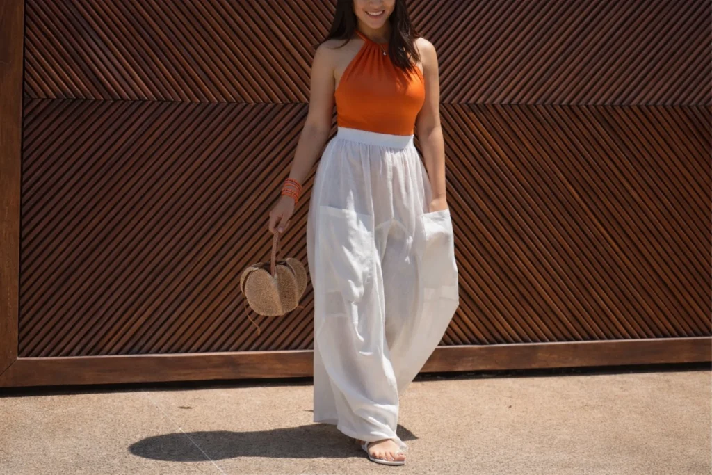 Wide Leg Linen Pants