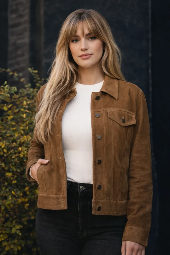 Suede Trucker Jacket