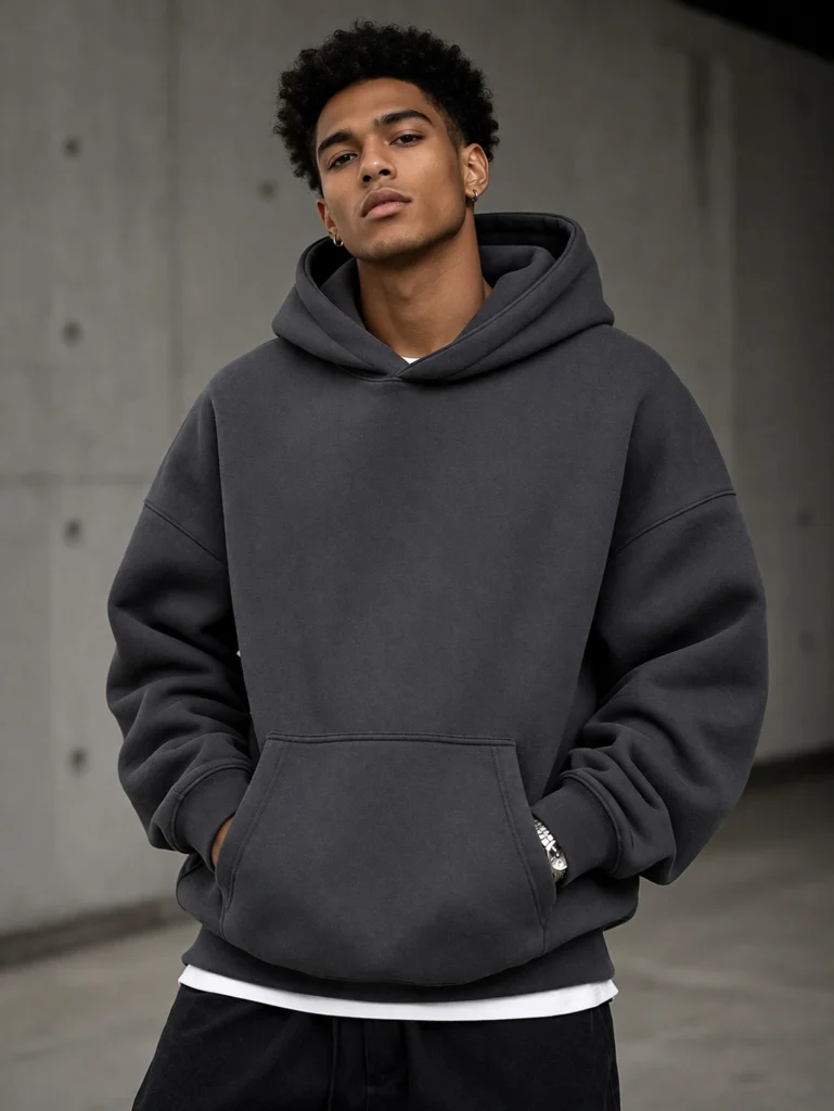 Heavyweight fleece hoodie